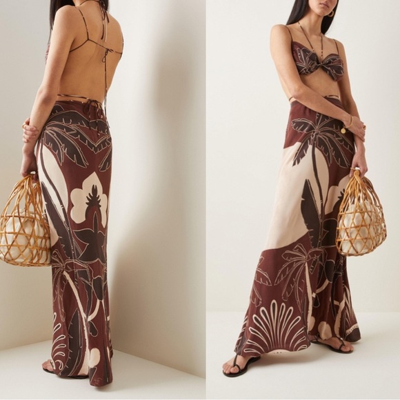Johanna Ortiz Lazy Days Maxi Skirt & Bra Set - Picture 1 of 15